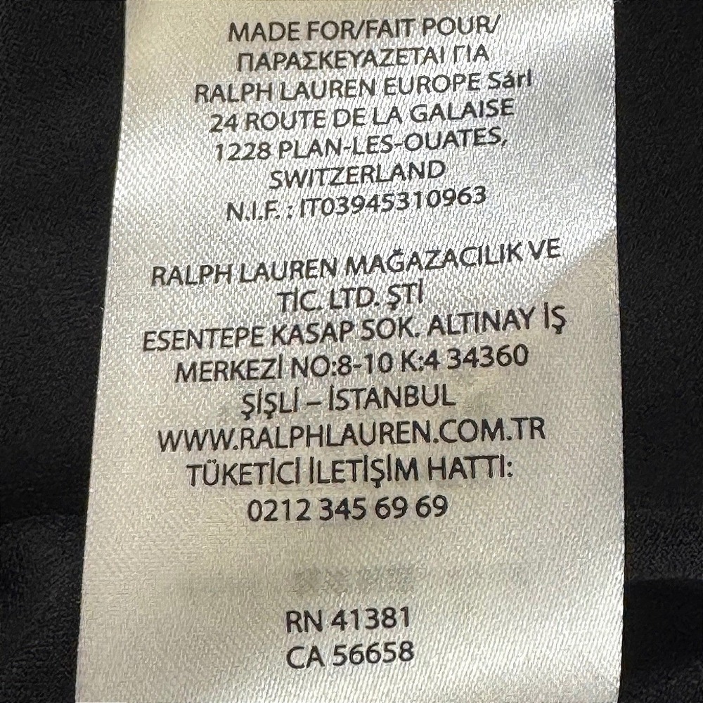 Lauren Ralph Lauren Black Faux Wrap Buckle Sheath Dress Womens 12 Long Sleeve - Picture 8 of 10